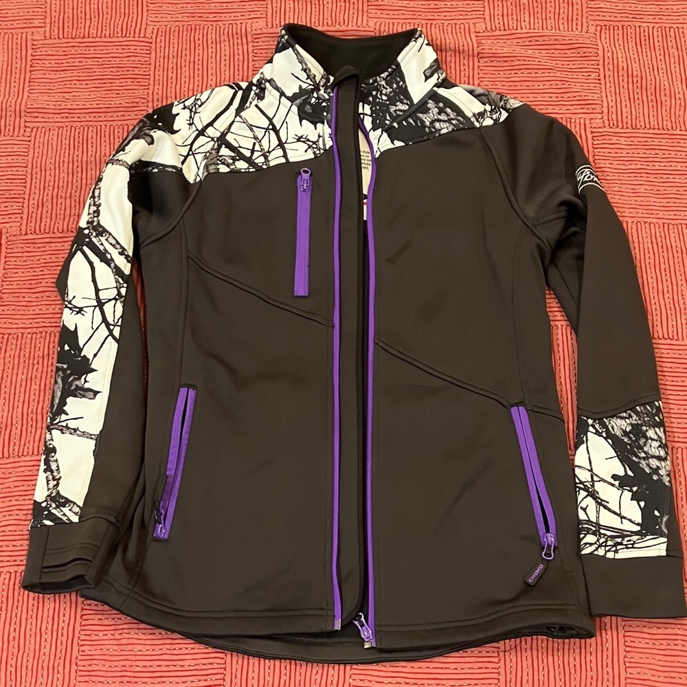 Camo fleece shell Jacket med wm’s with thumb holes